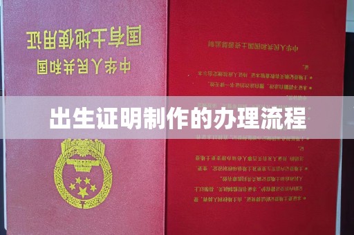 抚远出生证明制作的办理流程