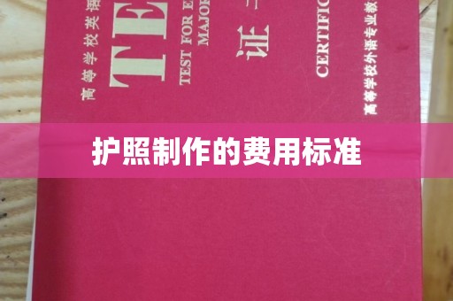 抚远护照制作的费用标准