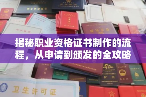 抚远揭秘职业资格证书制作的流程，从申请到颁发的全攻略