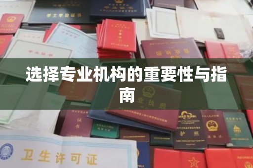 抚远选择专业机构的重要性与指南