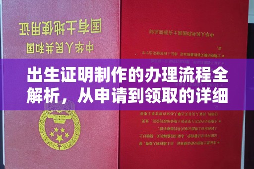 抚远出生证明制作的办理流程全解析，从申请到领取的详细指南